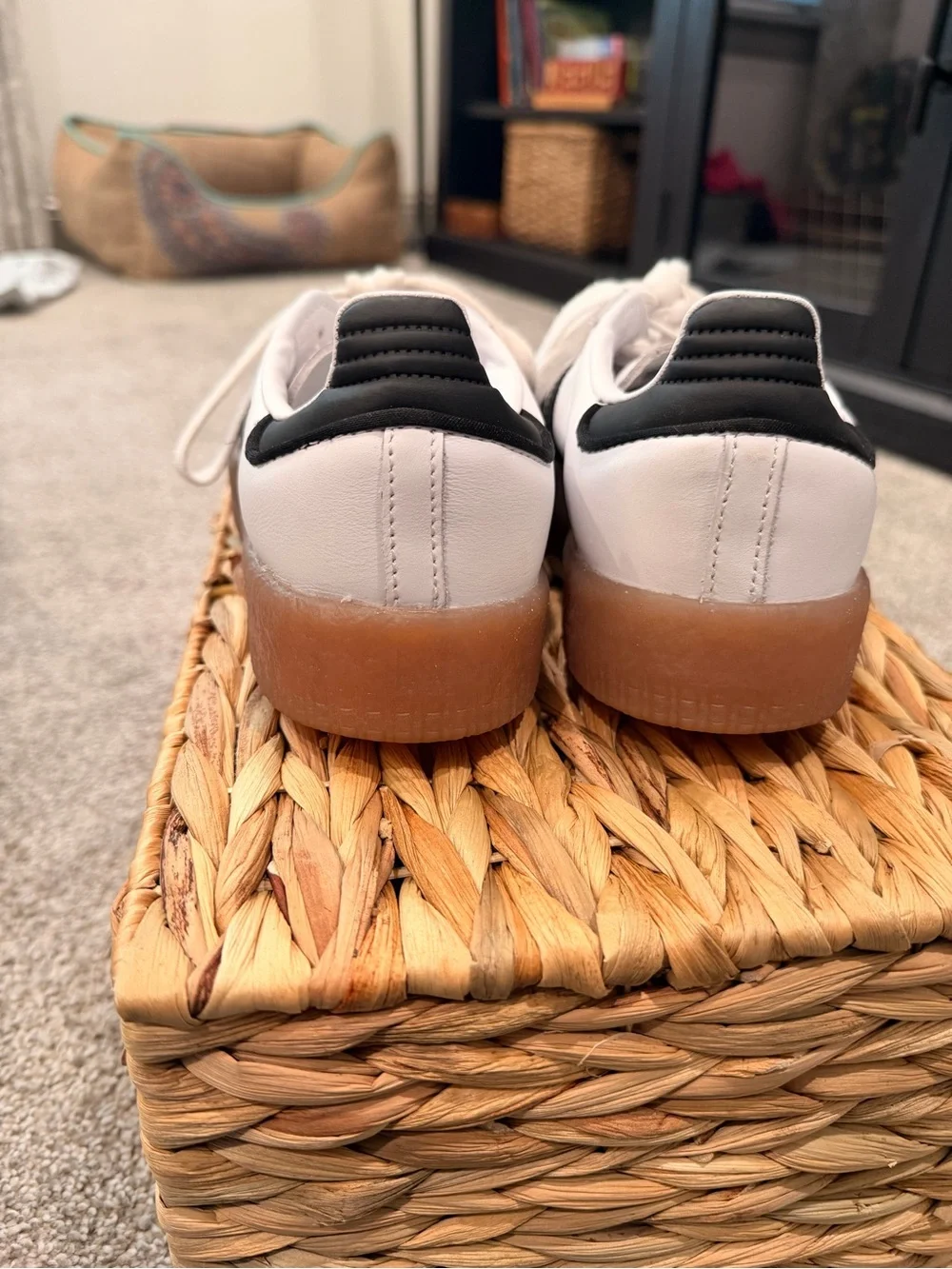 Adidas Samba XLG White Black Gum Platform Sneakers Women’s Size 6